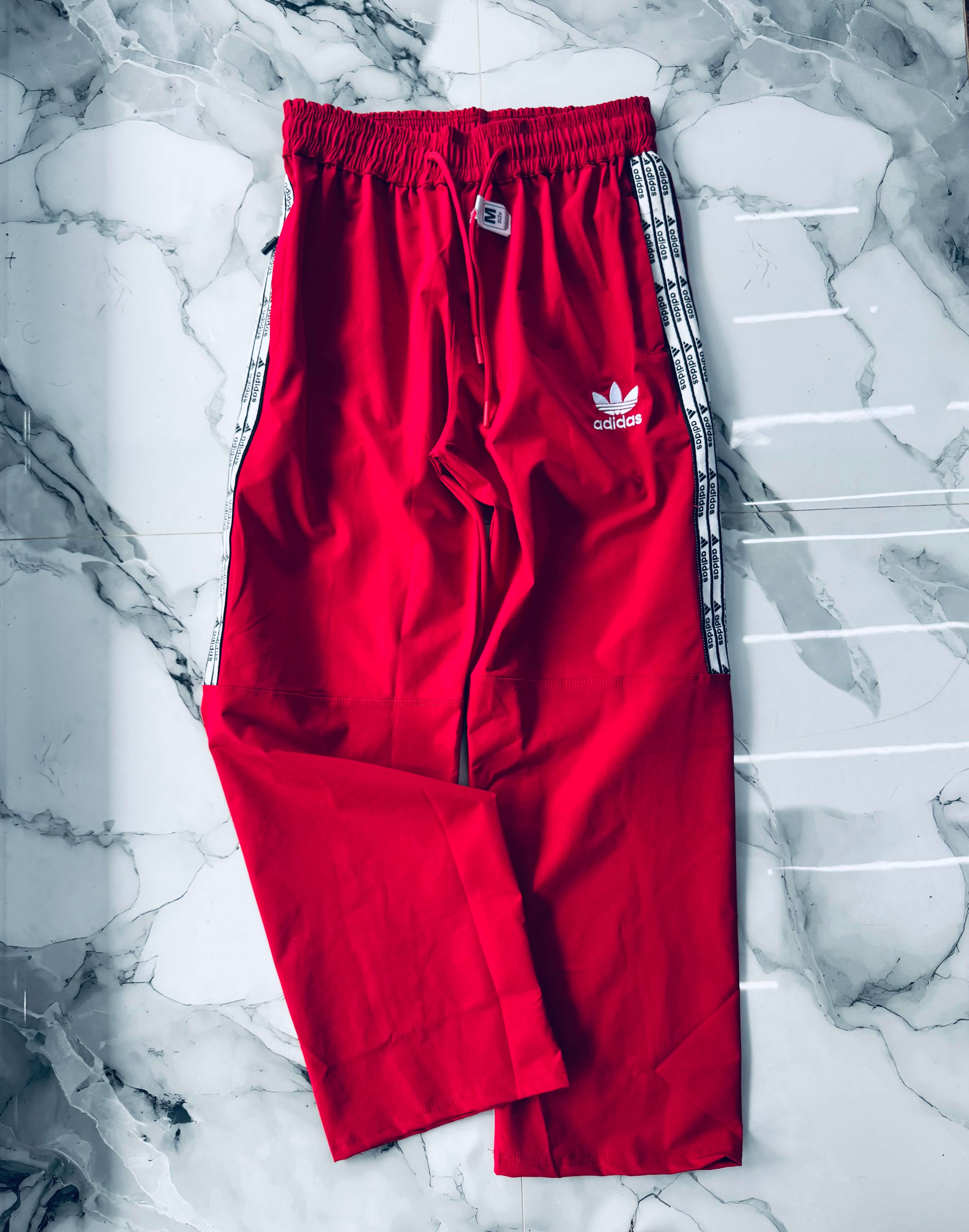 Men's Red Track Pants – Premium Athletic Fit Joggers